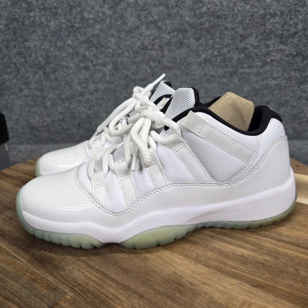 Jordan 11 Retro Low Legend Blue Shoes‎ Youth Size 5Y White Patent GS 528896-117